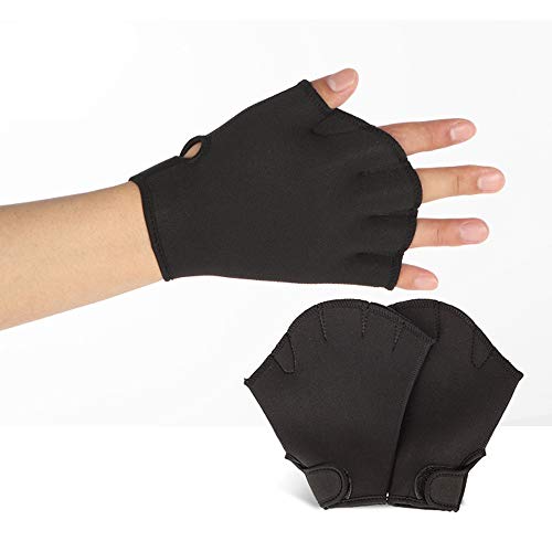 Sale! Teresamoon Diving Swimming Surfing Webbed Gloves Training Fins Hand Paddle Surfing Swim
