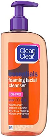 clean and clear essential foaming face wash