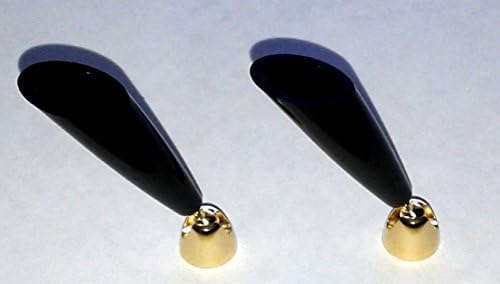 Pen Holders Black Plastic Funnel/Swivel - Set Of 2