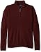 U.S. Polo Assn. Men's Solid 1/4 Zip with Forward Shoulder Seam, Burgundy, Large