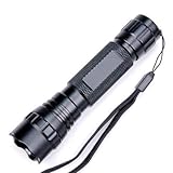 WAYLLSHINE(TM) WF-501B Cree Xm-l T6 Led 1000 Lumens 1 Mode 3.7-18v Flashlight Lamp for Riding, Camping, Hiking, Hunting & Indoor Activities.