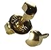 6 Pairs 4mm Gold Shapes Set #2 Studex Ear Piercing Earrings 16ga Thick Post Hypoallergenic