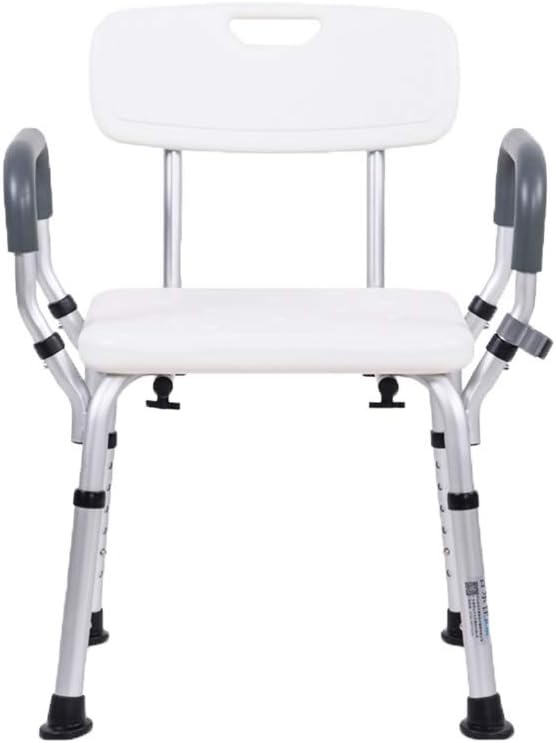 Bath Stool Arms Removable Padded Adjustable Bath Seat Cutout Back