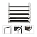 SONGMICS 5 Tiers Shoe Rack Space Saving Shoe Tower Cabinet Storage Organizer Dark Brown 39