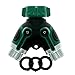 HOMWE 2-Way Y Valve Garden Hose Connector - Garden Hose Splitter - 1 Pcs