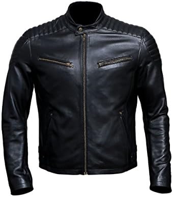 Artistry Leather Luxury Premium Black Handmade Genuine Leather Jacket For Bikers
