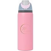 Insulated Stainless Steel Water Bottle 32oz – Leakproof Travel Bottle for Hot & Cold Drinks – Matte Pink, BPA-Free, Vacuum Sealed