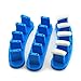 Rolabling 3 pcs False Nail Art Tips Practice Display Stand Tool with 10 pcs False Nail Tips for Gel Nail Polish DIY Nail Training Tools (Blue)