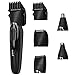 Ceenwes Beard Trimmer Rechargeable Mens Electric Razor Shaver 5 in 1 Man's Grooming Kit Nose Trimmer Lettering Knife Hair Clippers with 2 Combs
