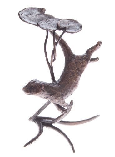 Butler & Peach - Solid Bronze Miniature Otter