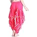 MUNAFIE Belly Dance Harem Pants Tribal Arabic Halloween Pants with Gold Trim US0-14