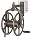 Liberty Garden 712 Single Arm Navigator Multi-Directional Garden Hose Reel, Holds 125-Feet of, 5/8-Inch, Bronze primary
