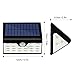 Hallomall USB Solar Lights, 28LED 300Lumens Max Outdoor Wall Lights with 3LEDs Both Sides, Ultra Bright Motion Sensor Lights Wide Angel Design for Patios, Stairways, Garden &More, 3 Modes
