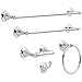 DELTA 70050 Windemere Toilet Paper Holder, 3.50 x 2.16 x 8.13 Inches, Chrome
