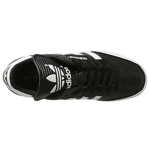 adidas black leather trainers mens