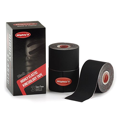 Professional Kinesiology Tape 3 Pack Black Uncut Kinesio Tape