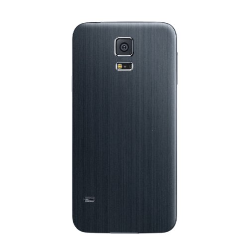 Samsung Galaxy S5 Skins, Cruzerlite Metallic (Back) Skins Compatible for Samsung Galaxy S5 - Slate Jet Black