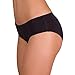 Princess Erica Womens Seamless Underwear Pack Hipster No Show Panties Lines Ladies Bikini (Black-01(6 Pack), M/L)