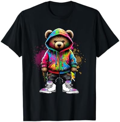 Amazon.com: Hip Hop Teddy Bear Rap Music T-Shirt : Clothing, Shoes