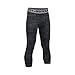 Under Armour Boys' HeatGear Armour HeatGear Printed ¾ Leggings, Black /Graphite, Youth Large