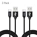 Micro USB Cable, ASTOTSELL 2-Pack Cloth Braided Android USB Charging Charger Cable Compatible for Amazon Kindle (2FT, Black)
