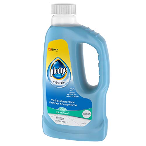 Pledge Multisurface Floor Cleaner Concentrated Liquid, Shines Hardwood, Rain Shower, 32 fl oz