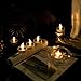 Solar Tea Lights Candles LED Flameless Flickering Candles Waterproof Candle Lights for Wedding Birthday Party Christmas Thanksgiving Décor-12 Pack