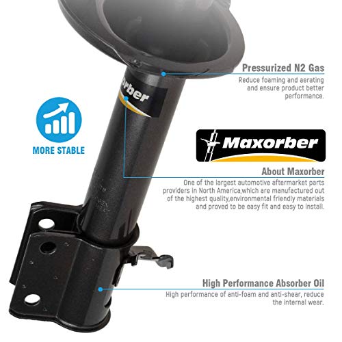 Maxorber Rear Pair Shocks Struts Compatible with Subaru Impreza 2004 to 2007