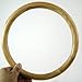 YEESAM Deluxe Wing Chun Training Ring - Bamboo Rattan/Stainless Ring Yongchun Yewen Sau Sticky Hand Leg Strength Training Tsun Siu Lum Kung Fu Rings Taiji (Rattan Ring, 215 mm)