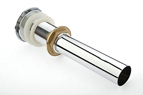 Beelee Pop Up bathroon sink drain without overflow,Chrome