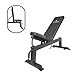 Titan Fitness Adjustable Flat Incline Weight Bench for Free Weights & Dumbbells