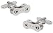 Cuff-Daddy Bike Chain Cufflinks with Presentation Idea Box - Christmas Idea for Cyclists - Men's Accessory for Bike Riders on Road or Mountain Bikes MTB - Novelty Cufflinks for Men