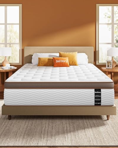 BedStory Full Mattress 10 Inch - Firm Hybrid Mattresses with Lumbar & Shoulder Support, Hotel Collection Hybrid Double Matelas Pain Relief & Deep Sleep - Fiberglass Free - No Odor-365 Night Trial