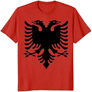 Mens Albanian Flag Double Eagle T Shirt Red Medium Red