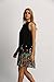 Floerns Women's Summer Floral Print Sleeveless Halter Neck Beach Party Dress
