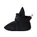 Zutano Cozie Fleece Baby Booties with Cotton Lining, Unisex, For Newborns, Infants, and Toddlers, Black, 3M-6M