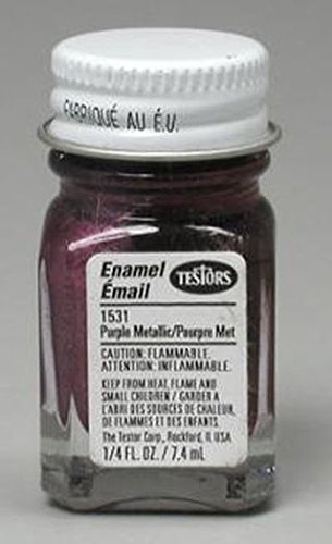 Testors Enamel 1/4 oz 1100 & 1500 Series Bottles Purple Metal Flake