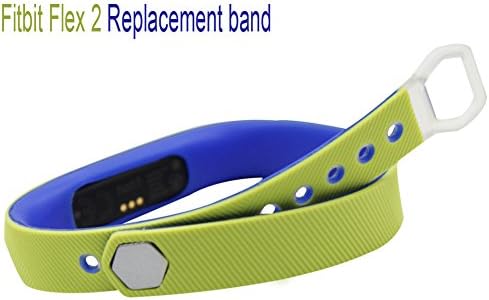 Budesi Replacement Bands for Fitbit Flex 2-Double Color Mixed Adjustabled Soft Silicone Wristband Strap with Aluminium Alloy Button for Fitbit Flex 2 Fitness Bracelet