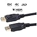 UVI2 8K DisplayPort to DisplayPort 1.4 Cable, VESA Certified Display Port Cable 6ft, DP to DP Cable Cord Support [1440P@144Hz, 1080P@240Hz, 4K@120Hz, 8K@60Hz] & HDR