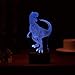 Dinosaur Night Light 3D Kids Bedside Lamp 7 Colors Change Dinosaur Toys Optical Illusion Night Lights Ideas Birthday Gifts for Kids Baby Girls Boys (Tyrannosaurus Rex 01)