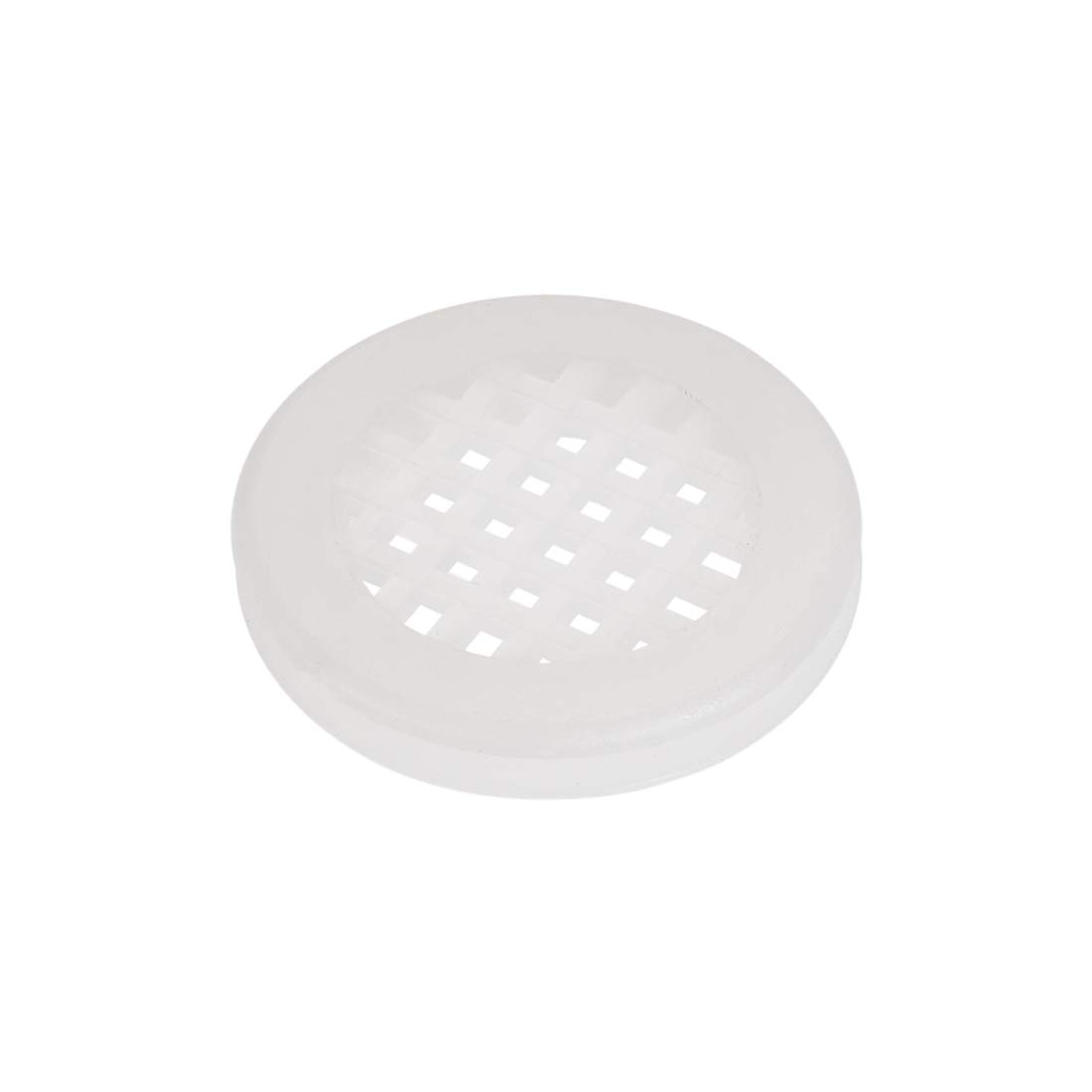 sourcing map Round Mesh Hole Air Vents Plastic Vent White Cover 29mm Hole Dia 3mm Height for Cupboard Shoebox 50pcs