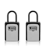 Key Lock Box, [2 Pack] Combination Lockbox for Keys