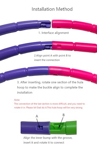 Hoola Hoop for Kids Detachable Exercise Children Hoopa for Sports & Playing