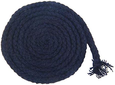 5mm Braid Cotton Rope Natural Navy Blue Cotton Cord Crafting,DIY Projects Cotton Rope Eight Strand Rope
