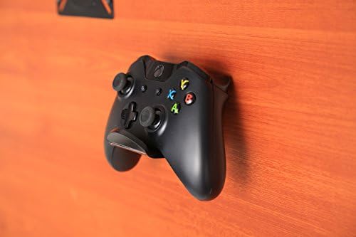 OAPRIRE Acrylic Controller Stand Wall Mount for Xbox One with Cable Clips - Jet Black(2 Pack)