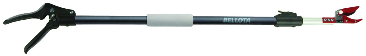 Bellota Long Reach Pruner, Modern Style, Bypass Blade Type, Alloy Steel, Round Point, Multicolor