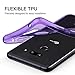 CASEVASN TPU Case Compatiable with LG G8/LG G8 ThinQ, Ultra Slim Thin Shockproof Anti-Scratches Flexible TPU Gel Slim Fit Soft Skin Silicone Protective Case Cover for LG G8 / LG G8 ThinQ (Purple)