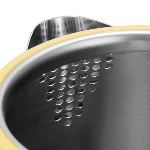BUYDEEM K640 Stainless Steel Electric Tea Kettle with Auto Shut-Off and Boil Dry Protection, 1.7 Liter Cordless Hot Water Boiler with Swivel Base, 1440W (Mellow Yellow)