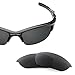 Revant Replacement Lenses for Oakley Half Jacket 2.0 sunglasses, UV Protection, Anti-Scratch and Impact Resistant, Elite Polarized Stealth Black