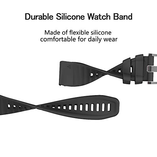 ISABAKE Watch Strap for Garmin Fenix 6X / 6X PRO, Fenix 5X / 5X Plus, Fenix 3/3 HR Accessories, QuickFit Strap 26mm Wide